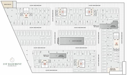  bansari-prominence A To F 1st Basement Cluster Plan