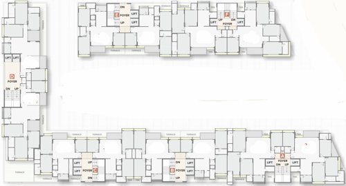  bansari-prominence A To F 2nd To 13th Floor Cluster Plan