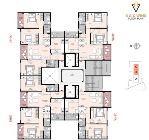 shivalik-synergy Shivalik Synergy B And C Wing Cluster Plan