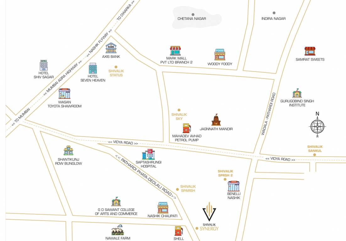  shivalik synergy Location Plan