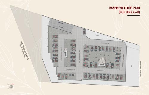  tulsi-tirth-apartment Building 1 And 2 Cluster Plan for Basement Floor