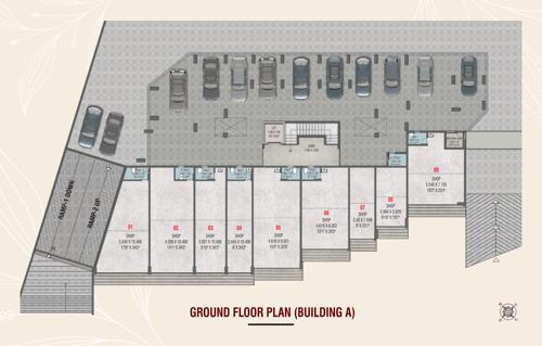  tulsi-tirth-apartment Building 1 Cluster Plan for ground Floor