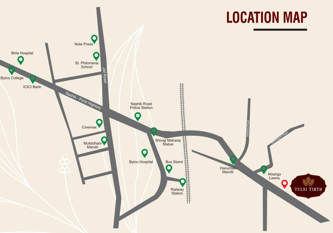  tulsi tirth apartment Location Plan