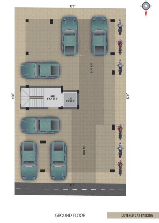  brundhavanam Brundhavanam Cluster Plan For Ground Floor