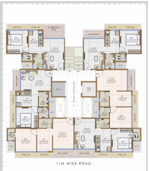  avenue Apex Avenue Cluster Plan