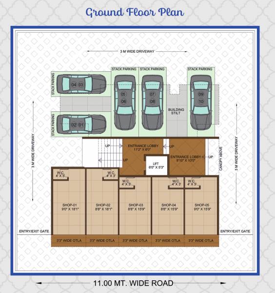  residency Residency Cluster Plan For Ground Floor