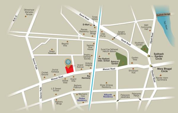  omkar-heights Location Plan