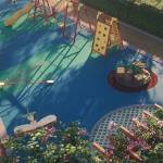 Children's play area green-estate Children's play area