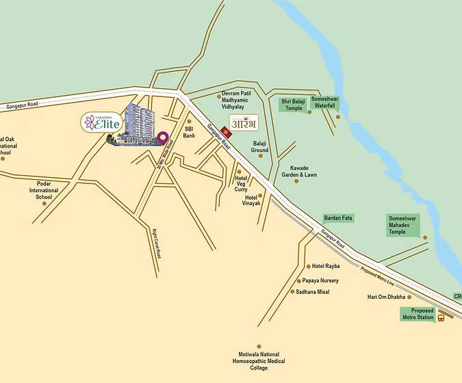  aarambh elite Location Plan