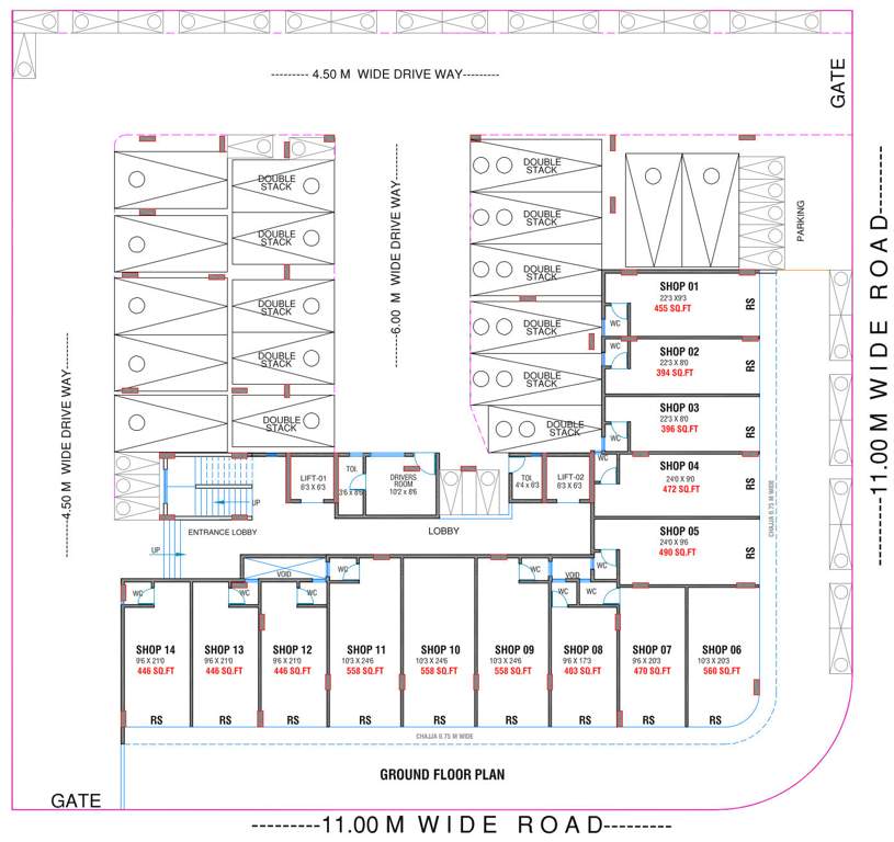  aayushi garden Aayushi Garden Cluster Plan for ground Floor