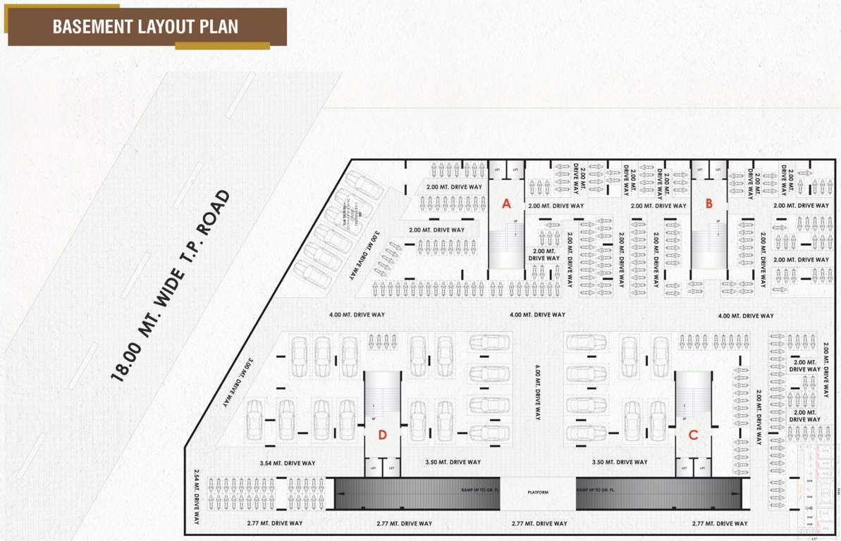  ananta sky Block A, Block B, Block C And Block D Basement Cluster Plan