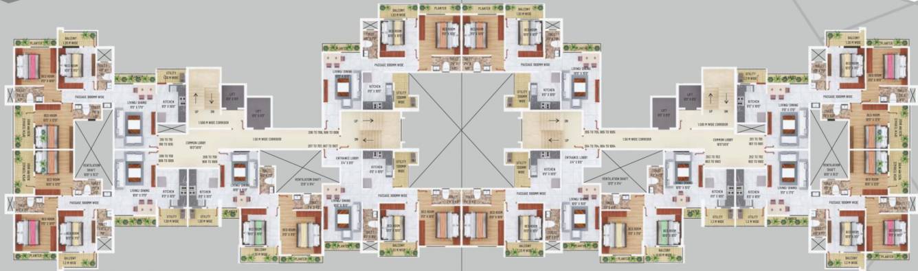 anupama silver valley Silver Valley Plot No 1 Cluster Plan From 2nd To 10th Floor
