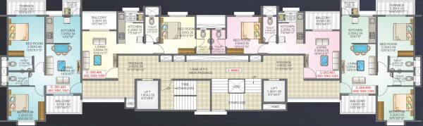  subhadra-heights Wing C Cluster Plan From 2nd, 4Th, 6th, And 10th Floor