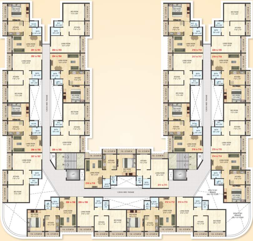  paradise Paradise Cluster Plan For 2nd To Typical