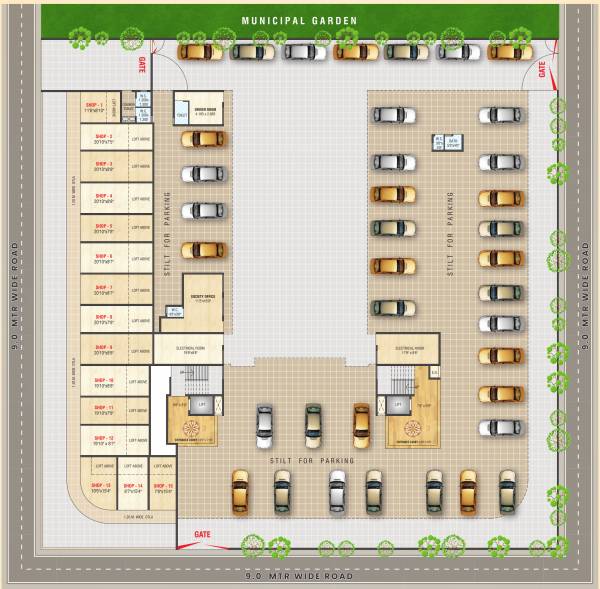  paradise Paradise Cluster Plan For Ground Floor