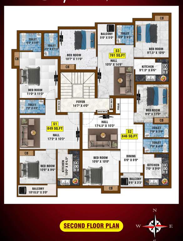  sai marlo Sai Marlo Cluster Plan For 2nd Floor