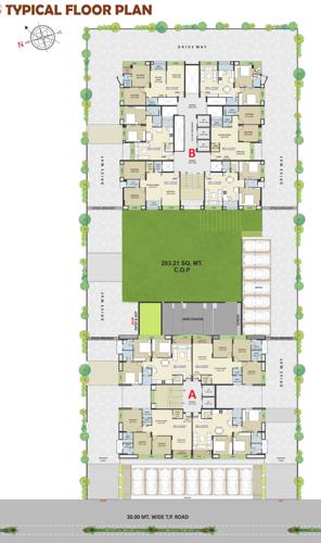 Block A And Block B Cluster Plan from 1st to 14th Floor aroma-heights Block A And Block B Cluster Plan from 1st to 14th Floor