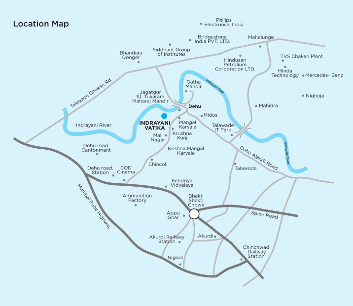  indrayani vatika f building Location Plan
