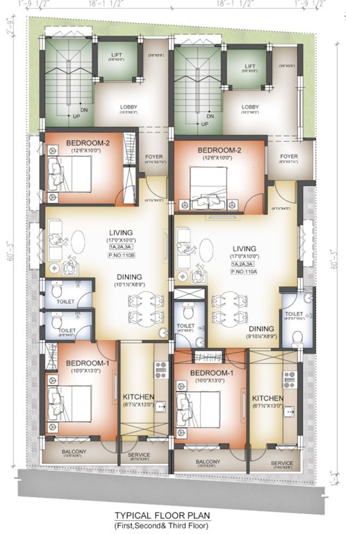  jazz Pearl Jazz Cluster Plan from 1st to 3rd Floor