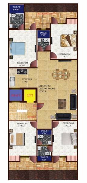 Royal Floors Cluster Plan For Typical Floor royal-floors Royal Floors Cluster Plan For Typical Floor