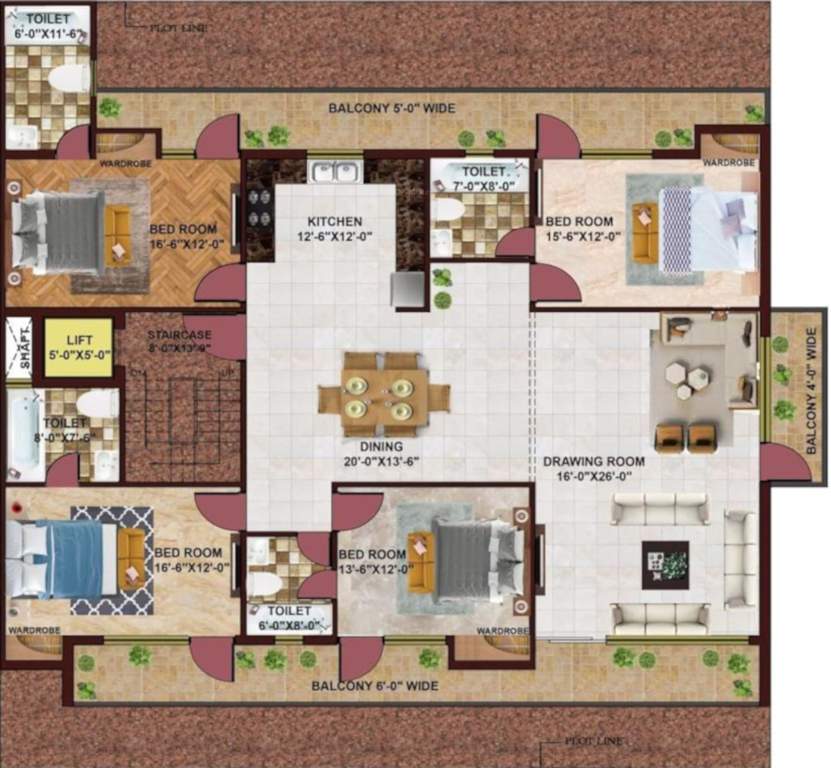  creations 375 sq yd RR Creations 375 Sq yd Typical Cluster Plan