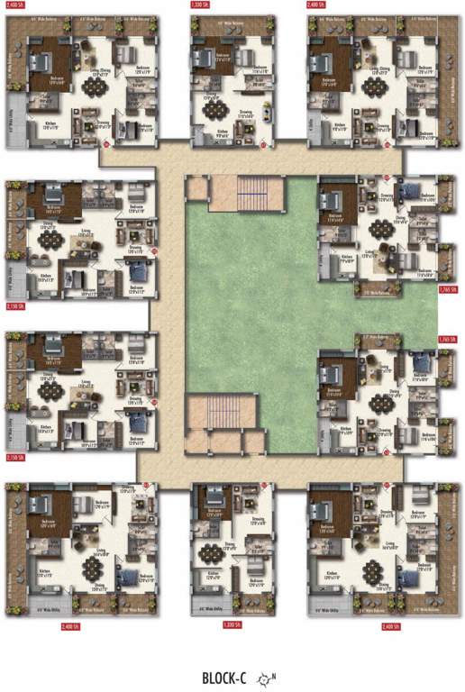  royal pavilion Royal Pavilion Block C Cluster Plan