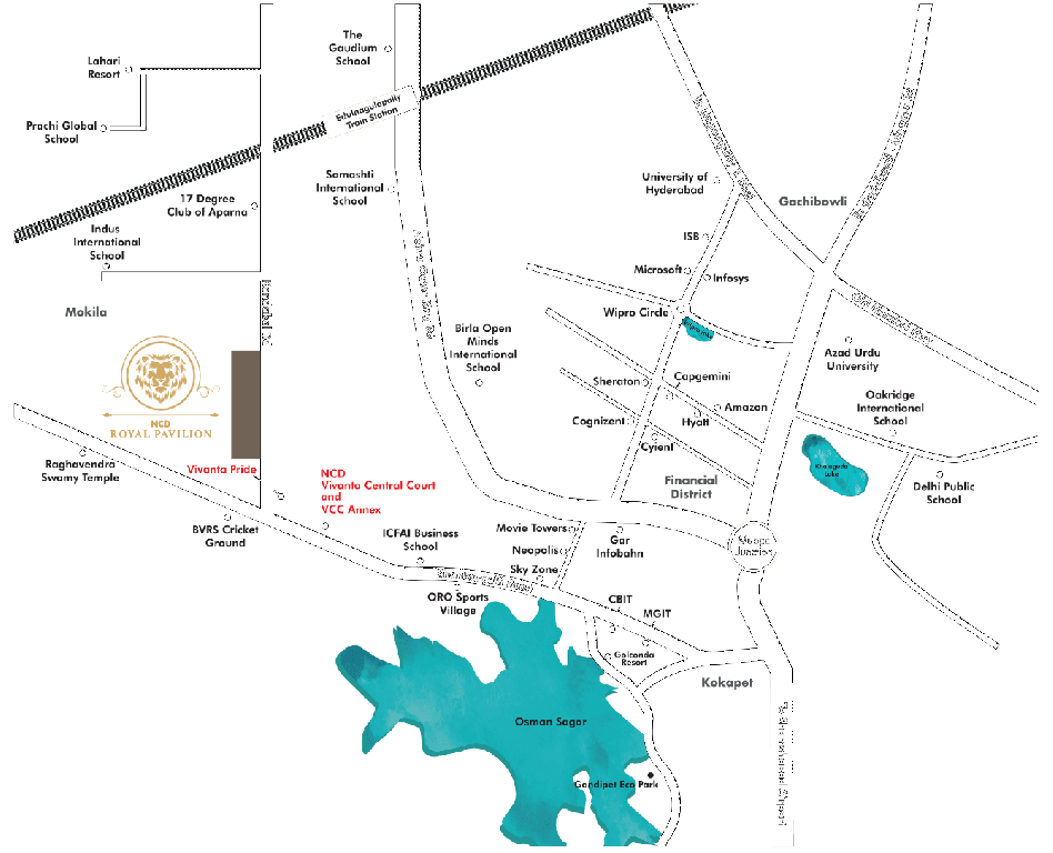  royal pavilion Location Plan