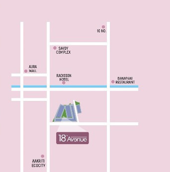  padmanabh 18th avenue Location Plan