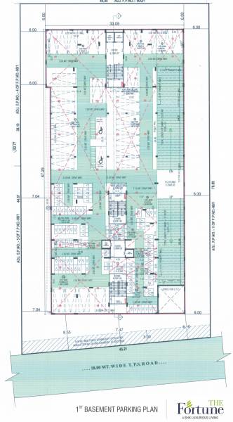  the-fortune Block A And Block B 1st Basement  Cluster Plan