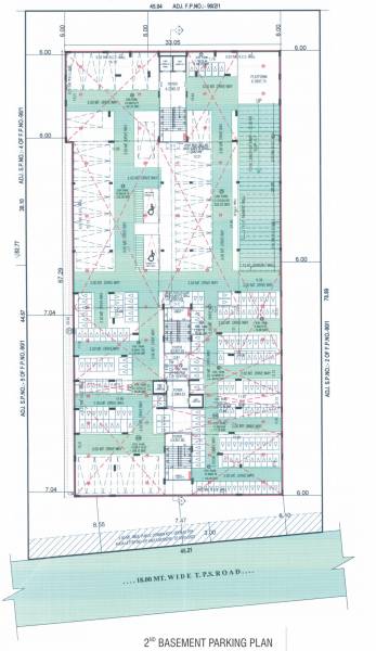 the-fortune Block A  And Block B 2nd Basement Cluster Plan