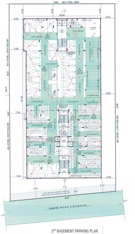  the fortune Block A  And Block B 2nd Basement Cluster Plan