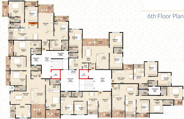  flora The Flora Cluster Plan for 6th Floor
