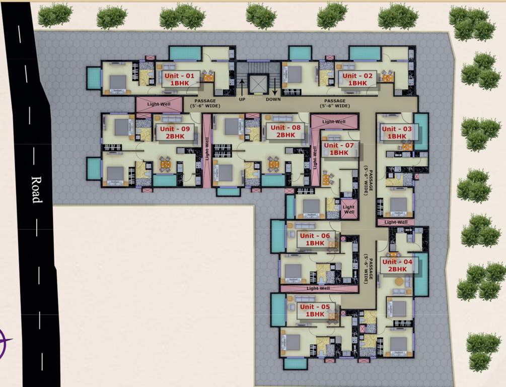  urban nest Urban Nest Cluster Plan For Typical Floor