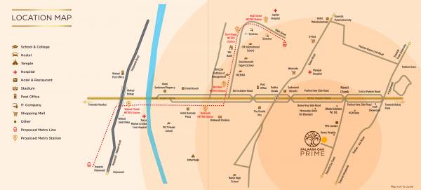  palaash-oak-prime Location Plan