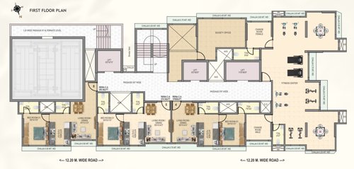  om-sukhkarta-heights Kannamwar Nagar Sukhkarta Chs Ltd Cluster Plan