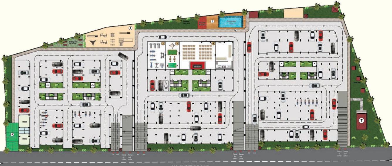  gardenia Block A, B, C Ground Cluster Plan