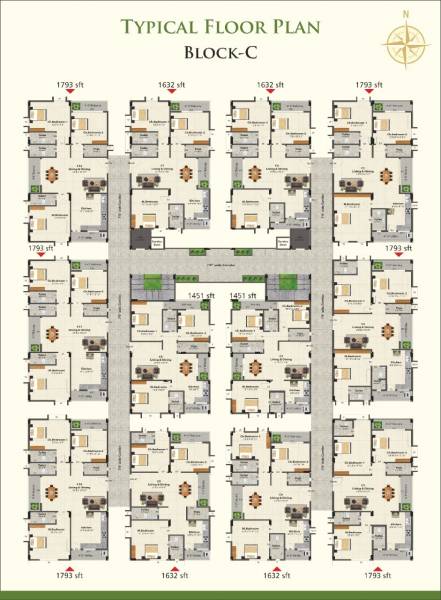  gardenia Block B Cluster Plan