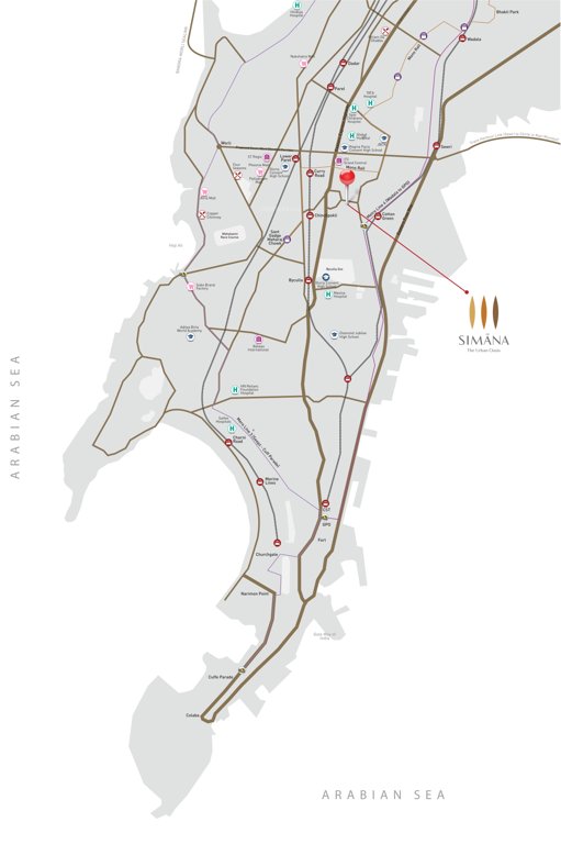  simana the urban oasis Location Plan