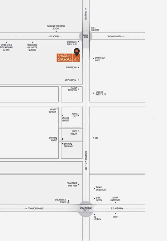  shagun saral 207 Location Plan
