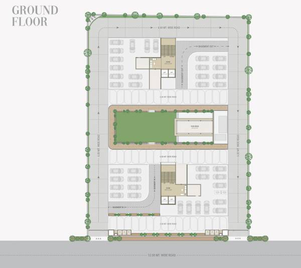  florenza Block A & B  Cluster Plan Ground Floor