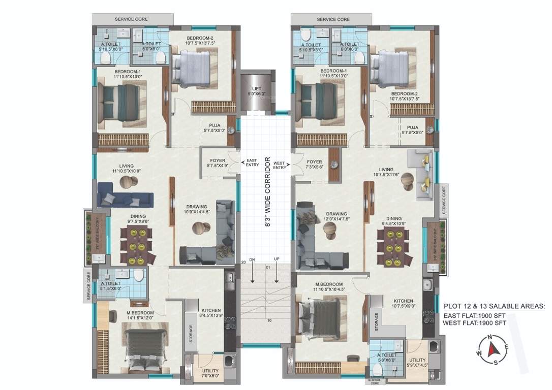  central vistas yapral north block Central Vistas Yapral North Block Cluster Plan