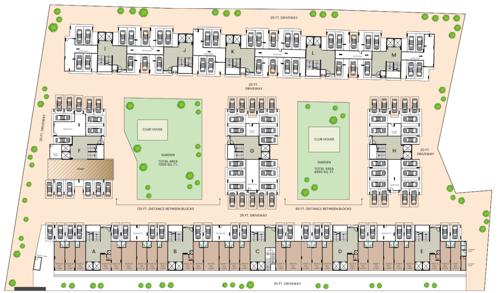  aarambh-vistara Block A,B,C,D,E,F,G,H,I,J,K,L,M Cluster Plan For Ground Floor