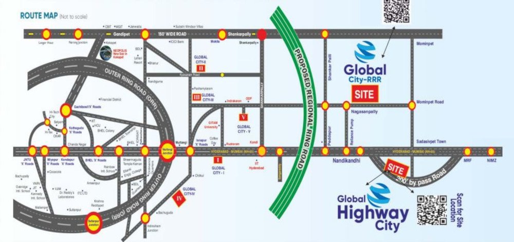  global city rrr Location Plan