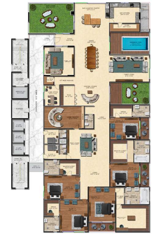  eka one by raichandanis Eka One By Raichandanis Cluster Plan for 24th Floor