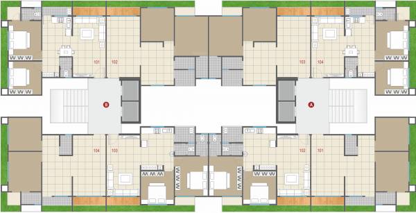 A, B Typical Cluster Plan gokul-homes A, B Typical Cluster Plan