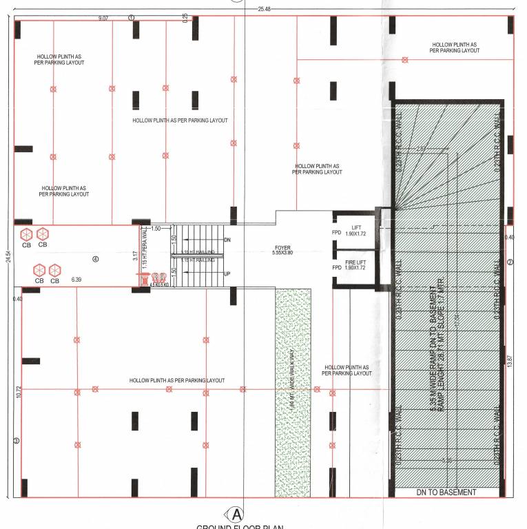  shree rupal appartment Shree Rupal Appartment Cluster Plan For Ground Floor
