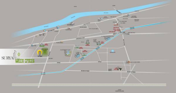 surya-green-spaces Location Plan