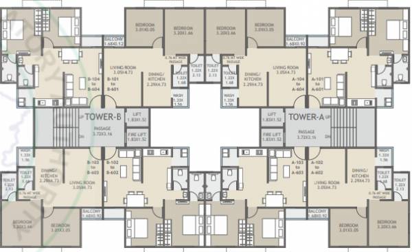  shree-kartavya-skyview Block B Cluster Plan