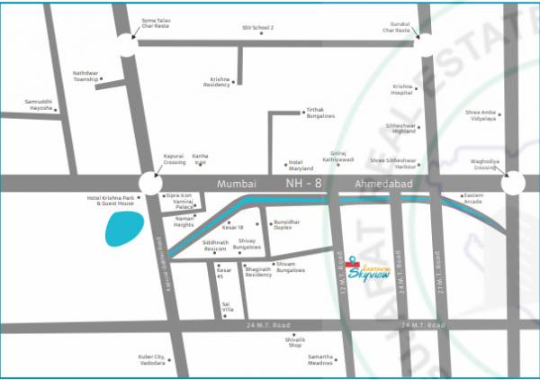  shree-kartavya-skyview Location Plan