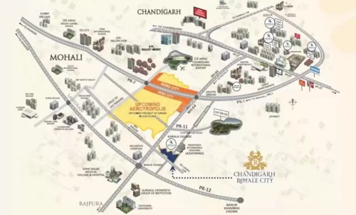  royale-chandigarh-royale-city Location Plan